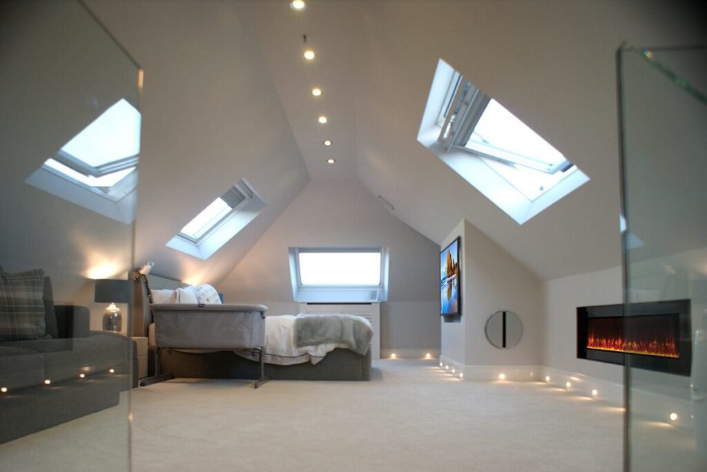 Residential loft transformation experts transforming a modern Essex home loft