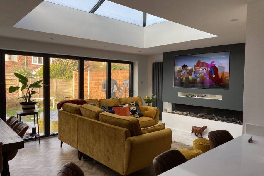 Full home renovations UK showcasing a modernised residential property completed by professional renovation specialists